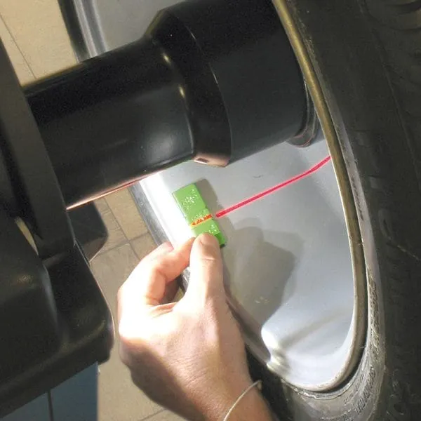 Rotary R155 Pro 3D Wheel Balancer laser alignment in process