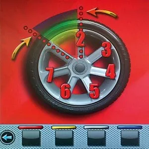 Close-up of the control panel on Rotary R180 Pro 3D Auto Wheel Balancer