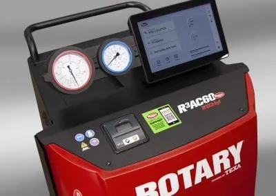 Control panel on the Rotary R3AC60 vehicle AC machine with automated functions