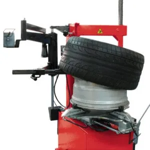 Optional helper arm PLUS91SA assists in lower bead demounting, bead top pressing, and a tire lift for large and special tires.