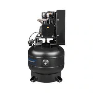 SEUSA CI51E31V 5 HP 30-gallon vertical air compressor right side view