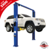 Forward Lift I10 Two Post Lift with 10,000 lb capacity in a garage setting, showcasing durable construction and advanced arm design.