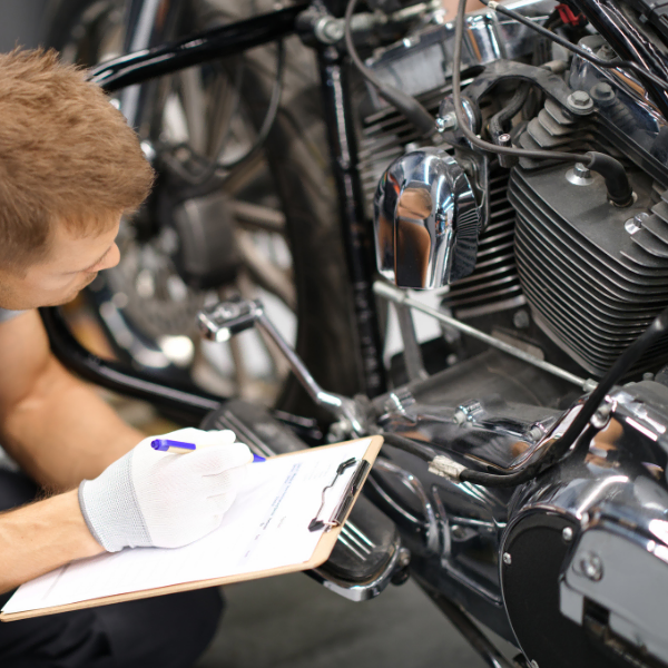 Motorcycle lift tables with tire changers for professional repair shops and ATV service