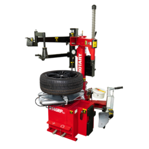 Rotary R146RP tire machine combines an electric motor with the PLUS91SA helper arm