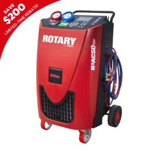 Rotary R3AC50 Automatic AC Recovery Machine compatible with R134a refrigerant