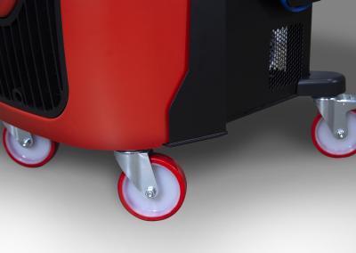 Rotary R3AC80 Automatic Car AC Recovery Machine featuring lockable 360-degree casters for enhanced mobility.