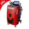 Rotary R3AC80 DualGas automatic A/C cart with touchscreen interface, hoses, and gauges, featuring a $400 limited-time rebate promotion banner.