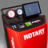 Touchscreen console and control interface of the Rotary R3AC80 A/C cart displaying real-time data.