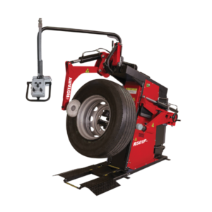 Rotary R501Plus heavy-duty truck tire changer for truck and bus tires, featuring joystick controls and hydraulic clamping