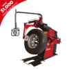 Rotary R501Plus Super Fast Heavy-Duty Truck Tire Changer, showcasing a mounted commercial truck tire with advanced arm and control panel. Includes a limited-time $1,000 rebate promotion banner.