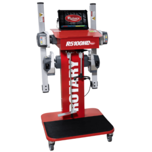 Rotary R5100HD commercial truck aligner—towerless 6-CCD wheel alignment machine with mobile console.