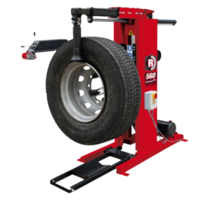Rotary R560 mobile tire changer for large commercial and OTR tires, designed for easy positioning and heavy-use applications