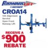 Forward Lift by Rotary CROA14 14K Alignment Service Open Front Runway Lift with a $900 rebate offer