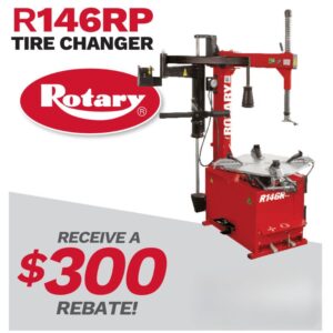 Rotary R146RP Tire Changer with $300 Rebate Offer