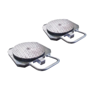 Rotary Heavy-Duty Turntables STDA29L, a pair of durable turntables for precise alignment tasks, included with R5000HD alignment system.