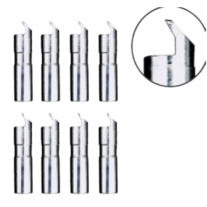 Rotary Metal Claws for Protruding Hubbed Wheels STDA41 - Set of 8 long metal claws for STDA33EU clamps, designed for secure handling of hubbed wheels.