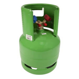 Rotary Service Tank TMTX6LGRST 6L, empty, DOT-rated for A/C cart testing and refrigerant storage