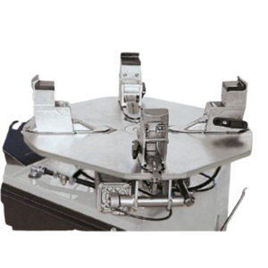 Rotary motorcycle adapters VSG800A107 for 24-26" tables, compatible with R146, R145D, and R145 tire changers, designed for secure motorcycle tire servicing.