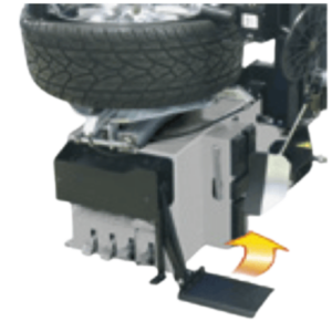 Rotary Pneumatic wheel lift for Rotary tire changers with 175 lbs. capacity, compatible with R145 and R146 models.