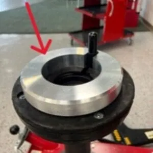 Rotary Dually/AG Adapter WS0055 &ndash; 16" adapter for center-post tire changers, ideal for dually and agricultural wheels.