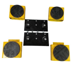 Rotary Flip Up Pad Adapter Kit FJ6139BK with polymer pads and storage rack for Rotary lifts